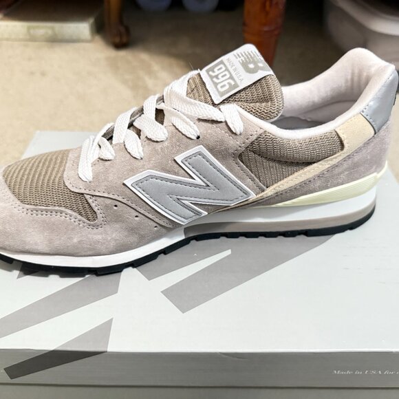 $349 Authentic NEW BALANCE U996GR Made in USA Men\'s Gray Suede Sneakers Sz.10.5 main image 8